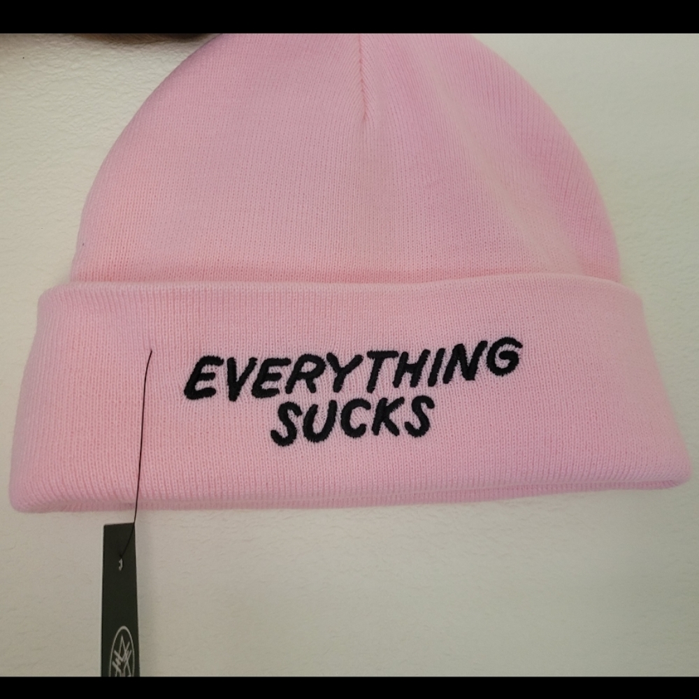 "Everything Sucks" beanie